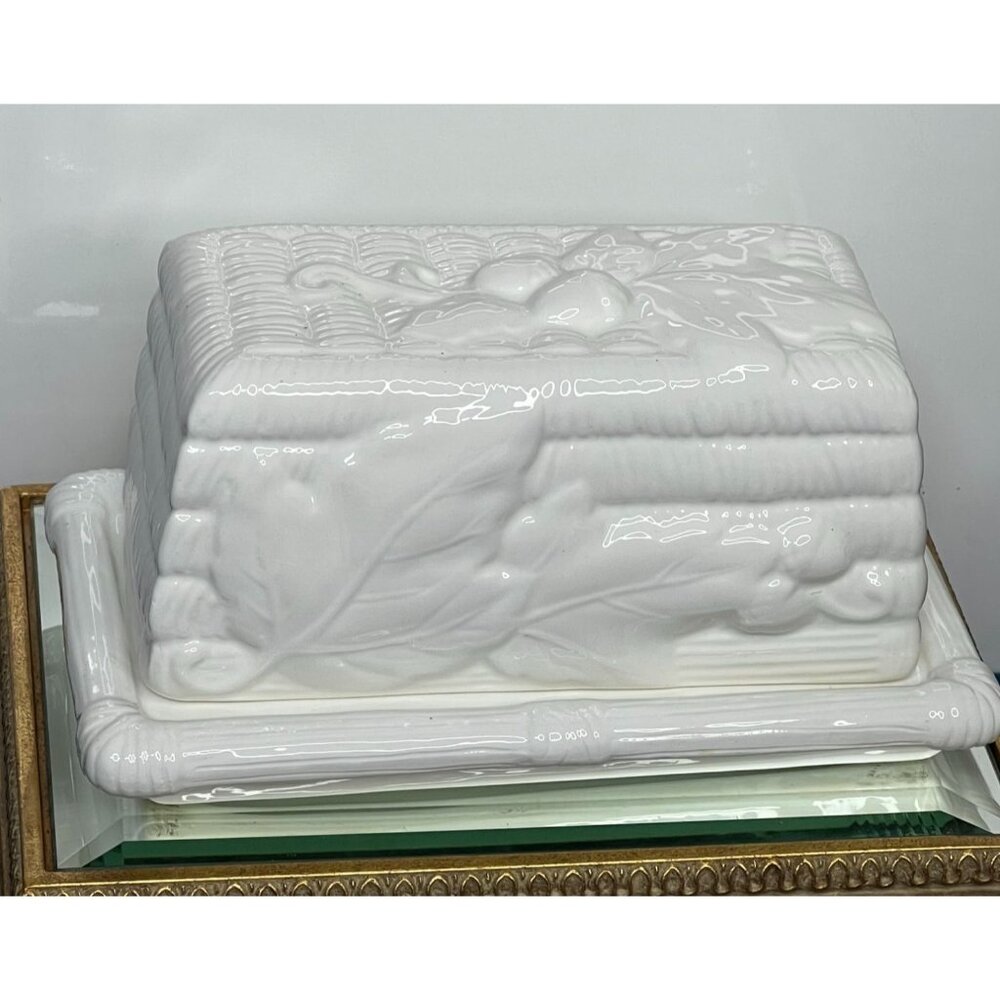 Applause Ceramic 1/4 Lb Covered Butter Dish With Lid